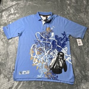 Rocawear Shirt Men Size Large Hip Hop Y2K Street Wear Polo NWT